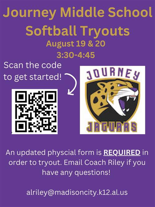 softball tryouts flyer